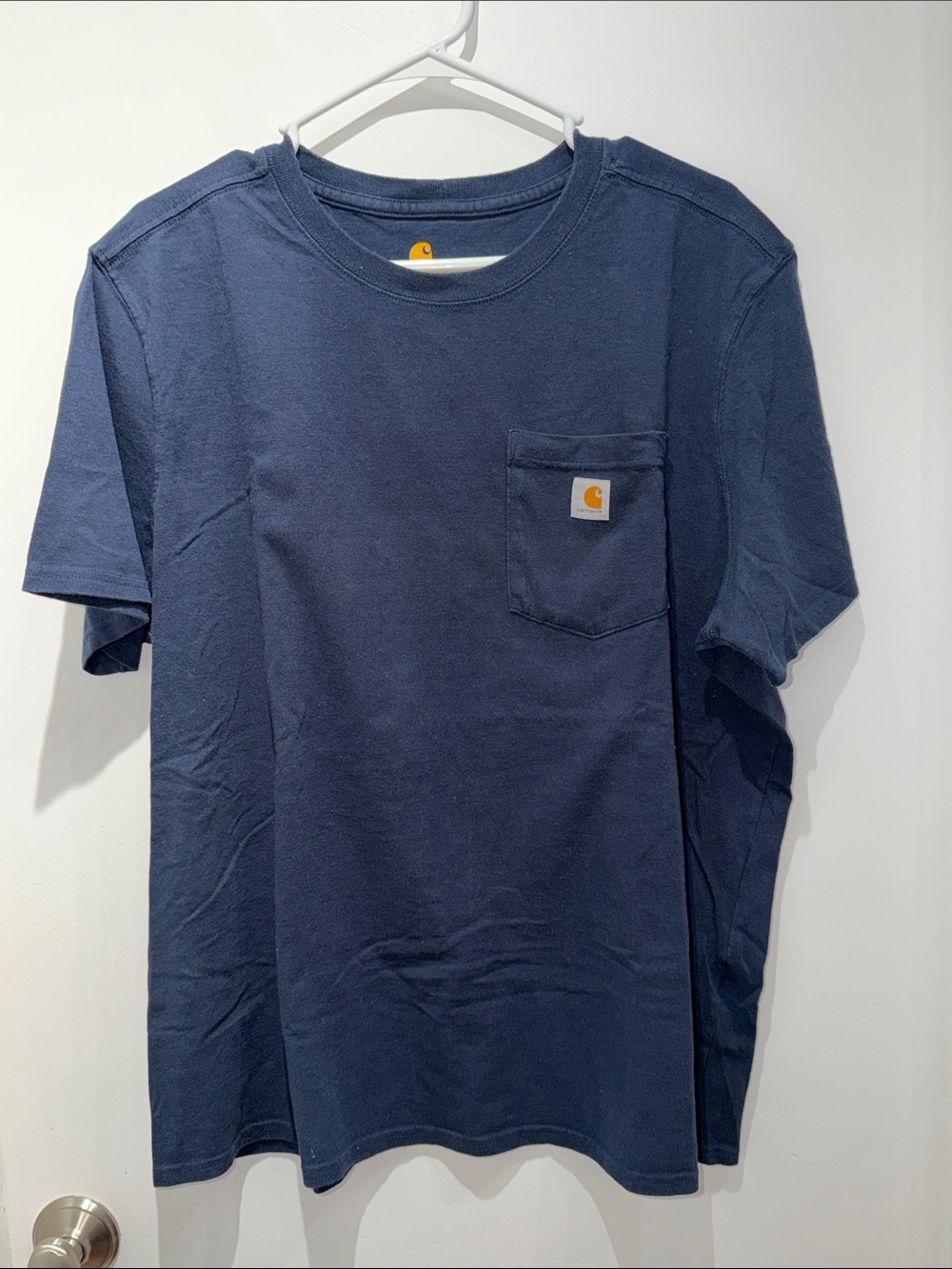 Carhartt Navy Short-Sleeve Pocket Tee